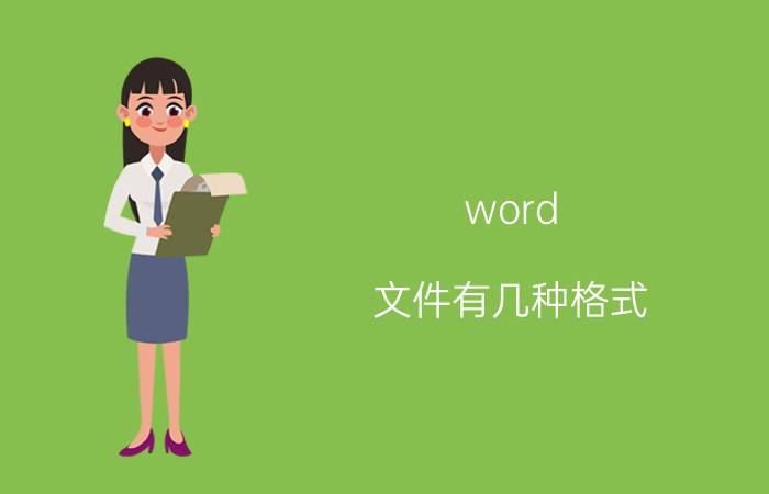 word 文件有几种格式 word下格式是什么？